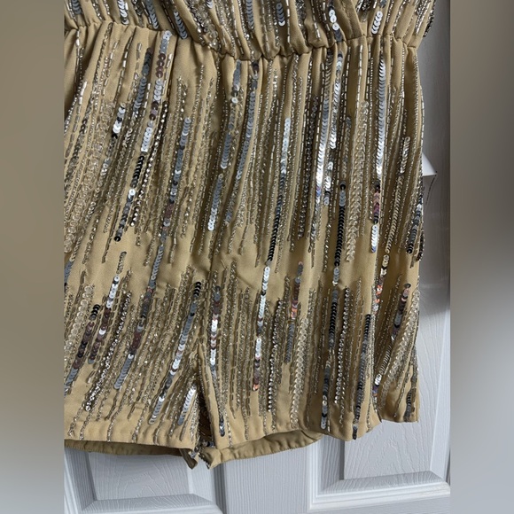 🩵NWT MAC DUGGAL  NUDE ROMPER, SIZE 0 - Picture 6 of 10